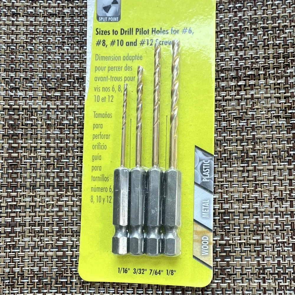 Ryobi SpeedLoad+ Titanium Drill Bit Set 4pc 135° Split Point AR1859G